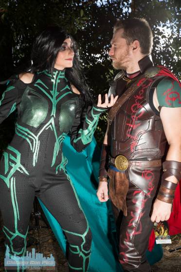 Hela and Thor at Dragon Con 2018 - Jason's Pics